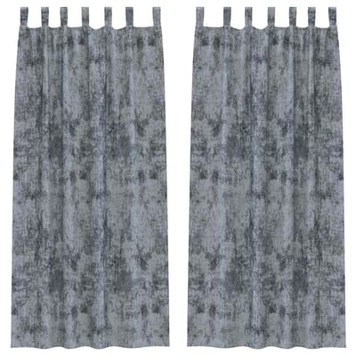 vidaXL Velvet Gordijnen 2 st Zilvergrijs 225 x 140 cm Fluweel