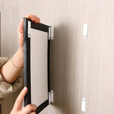 Cintre Sans Perçage Adaptable à Divers Types de Murs ! Bandes pour Décor Colle Autocollants Crochet Adapté pour Fixer à la Maison 12pcs multicolore