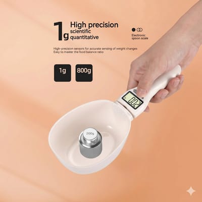 Home & Marker - Digitale Lepelweegschaal - Maatlepel Weegschaal - Weeglepel - Precisie Keukenweegschaal 1g - Mini Weegschaal tot 800g – Inclusief Batterij - Mealprep & Koken - MERASPOON