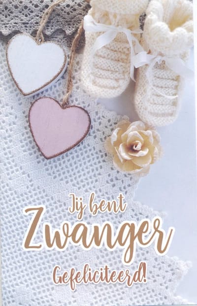 Wenskaart Jij bent Zwanger Gefeliciteerd - D13660 - Gratis verzonden