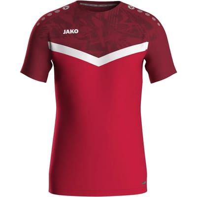 Jako Iconic T-Shirt Kinderen - Rood / Bordeaux | Maat: 116