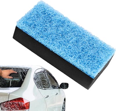 Reinigingsborstel Auto - Glasreiniger Spons - Ruiten Zichtbaar Maken - Niet-schurend Materiaal - 1 Stuk - Blauw