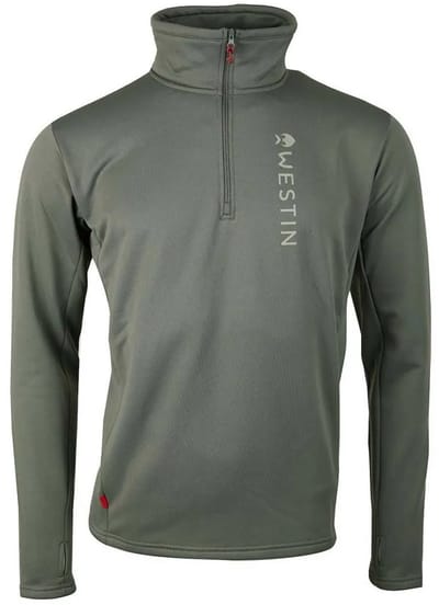 Westin Energy Fleece Met Halve Rits Groen L Man