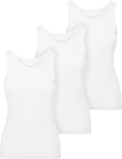 Ladeheid 3 pack Dameshemd Singlet-Onderhemd – Wit – XL - LA-LA40-262-US