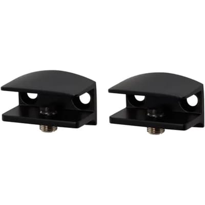 Duraline Plankdrager Clip Glas Vierkant S2 Mat Zwart
