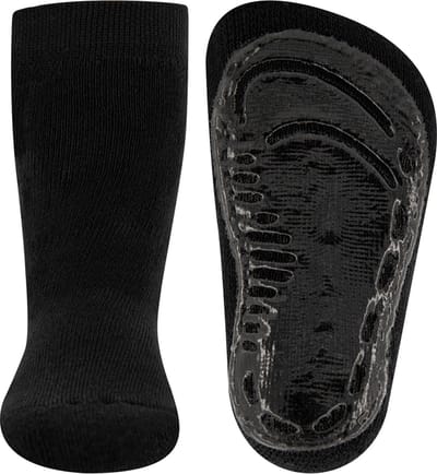 Antislip sokken effen zwart-17/18