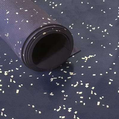 IVOL Brandvertragende vloer op rol breedte 120cm dikte 2mm Blauw - Per strekkende meter