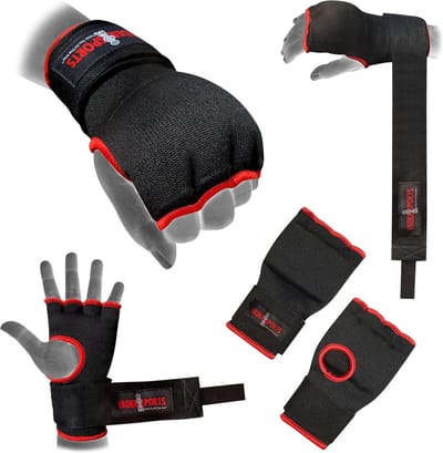 Binnenhandschoenen voor Boksen en MMA met geïntegreerde Gel Vulling en Bandages