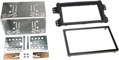 2-DIN Paneel geschikt voor Suzuki Splash (1.0)- Opel Agila (FXB22/FXB32) 2008-2014- Kleur: zwart