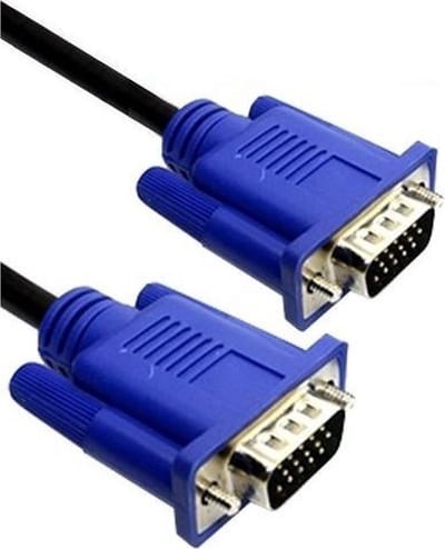LuxeBass VGA Monitor Kabel Male - Zwart/Blauw - 1.5 Meter