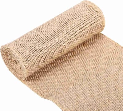 Jute Tafelloper, 15 x 200 cm, Decoratief Band van Jutestof voor DIY, Handwerk, Vintage Bruiloft, Thuisdecoratie