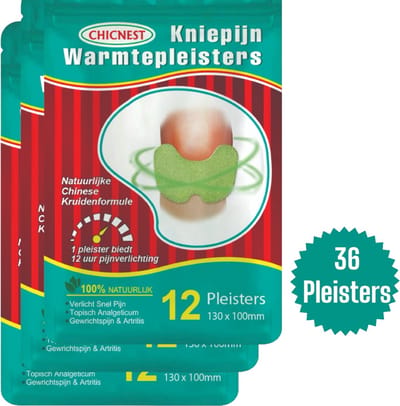 36 Kniepijn Pleisters - Nekpijn verlichter - Rugpijn verlichter - Warmtepleisters - Spier & Gewrichtspijn - pijn verlichtende pleisters