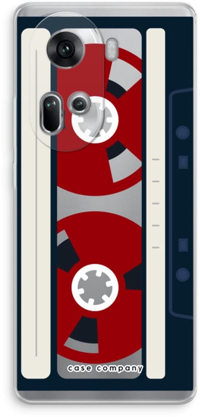 Case Company® - Hoesje geschikt voor Oppo Reno 11 hoesje - Here's your tape - Soft Cover Telefoonhoesje - Bescherming aan alle Kanten en Schermrand