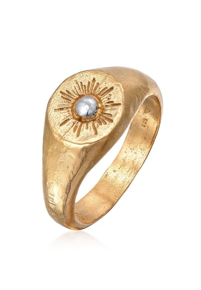 Haze & Glory - Ring - HG HAZE & GLORY - Ring voor Heren in 925 sterling zilver, Sieraden voor Heren, Zilveren ring geoxideerd, Zon, Sun Lover - Heren