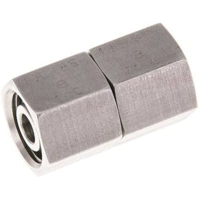 10L RVS Rechte met Draaidoorvoer 315bar FKM O-ring en Afdichtconus ISO 8434-1