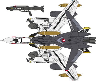 Hasegawa - 1/72 VF-0S GERWALK W/GHOST MACROSS ZERO 65889 (2/25) * - modelbouwsets, hobbybouwspeelgoed voor kinderen, modelverf en accessoires