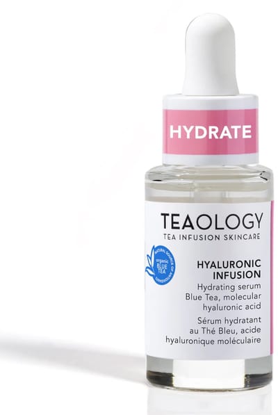Teaology Hyaluronic Infusion Serum 30 ml – Intensief Hydraterend Gezichtsserum Met Drie Moleculaire Hyaluronzuur & Organische Blue Tea Infusie – Verzorgt, Hydrateert & Verheldert – Voor Hydrateerde, Soepele & Stralende Huid – Vegan