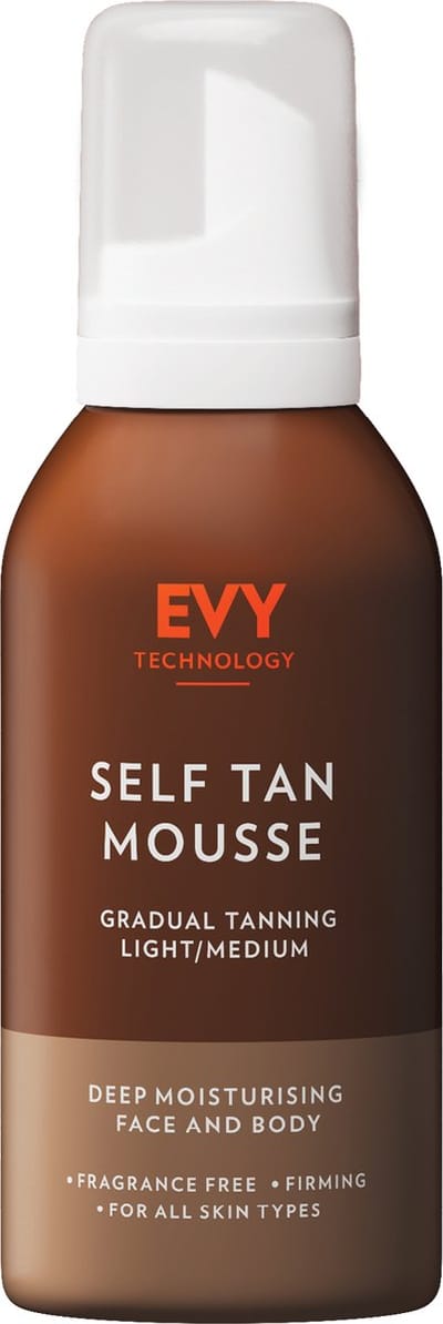 EVY Zelfbruinende Mousse Licht/Medium – Natuurlijk Zelfbruinend Effect zonder Zon - Zonder UV-straling – Vegan – 150ml