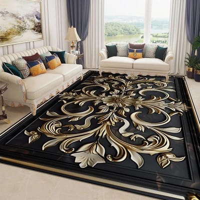 3D Prachtig Bloementapijt voor Woonkamer Luxe Huis Slaapkamer Decor Grote Oppervlakte Zachte Vloerkleden Antislip Garderobe Vloermatten Wasbaar 160*200cm