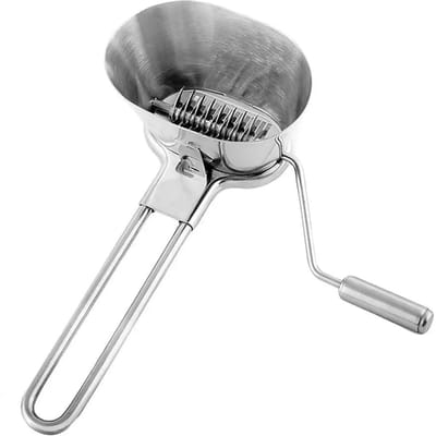 1 pièce Hachoir à coriandre en acier inoxydable Hachoir à herbes Moulin pour persil Râpe à légumes Cuisine manuelle Vanille Outils de cuisine gray