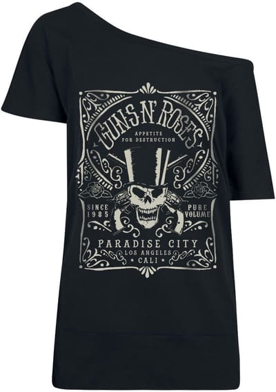 Guns N' Roses T-shirt - Paradise City Label - S tot 5XL - voor Vrouwen - zwart