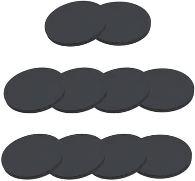 Rubber Ronde Gasket Pads, 10 Stuks 10mm OD x 1mm Dikke Ring voor DIY Projecten, Vervangingsonderdelen en Spacer Ringen in Zwart
