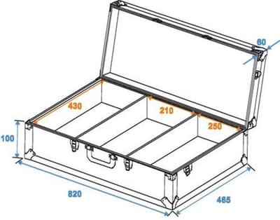 Roadinger DIGI M-10 30125342 DJ-mixer case (l x b x h) 165 x 860 x 505 mm