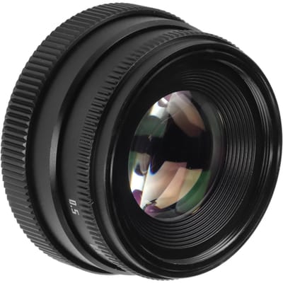 35mm Camera Lens F1.6 Groot Diafragma C-vatting Vaste Brandpuntsafstand Handmatige Focus Lens voor Spiegelloze Camera black