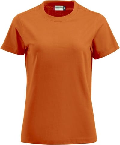 Clique Premium-T Women 029341 - Diep-oranje - L
