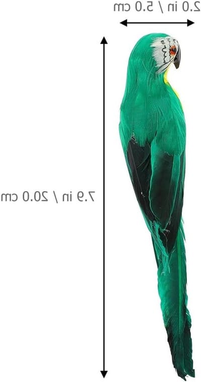2 Stuks Realistische Papegaai Decoraties voor Huis en Tuin - Levensgrote Papegaaien en Parkieten Ornamenten voor Binnen en Buiten
