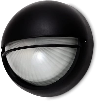 Moderne Zwarte Buitenwandlamp IP44 voor Huis en Tuin met E27 Fitting