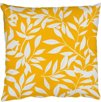 Sierkussens - Kussentjes Woonkamer - 50x50 cm - Bladeren - Takken - Geel