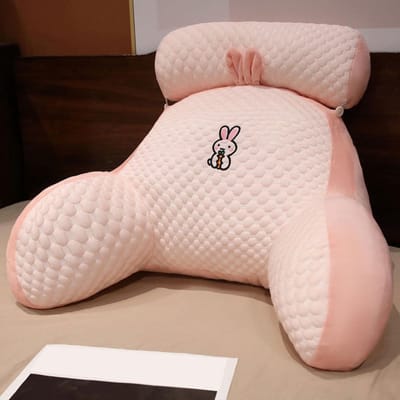 Leeskussen met Nekrol - Steunkussen Rugleuning - Ontspannen Lezen - Afneembare Nekrol - 80x60 cm - Stijl 2