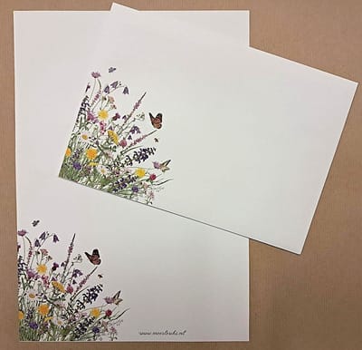 Meer Leuks - Briefpapier - Set Nature - 12 vellen A4 formaat - 6 enveloppen