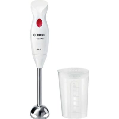 Bosch CleverMixx 400 Watt Metallfuß Staafmixer 400 W RVS, Wit