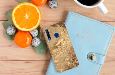 Honor 20 Lite TPU Siliconen Hoesje Marmer Creme