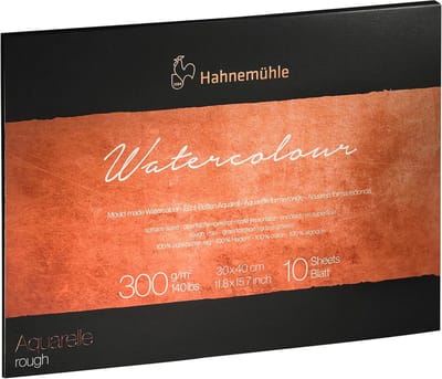 Premium Aquarelpapier Blok 300 g/m² 11,8 x 15,7 inch - Ruw