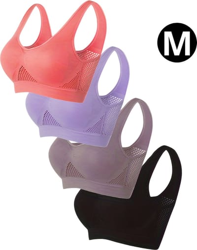 Bovista SportBH Zonder Beugel - Zonder Bandjes - Push-up Bh's - Comfort Bh - Gemengd - Sport - M