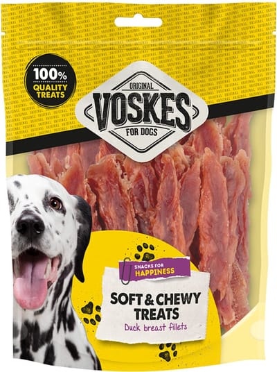 Voskes Hondensnack Eendenborst - 400 gr
