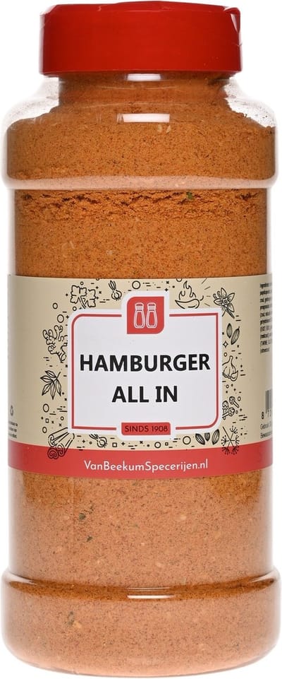 Van Beekum Specerijen - Hamburger All In - Strooibus 580 Gram