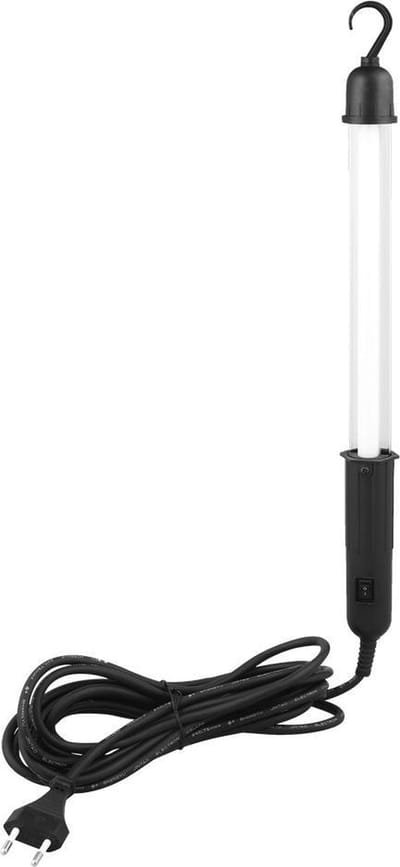LED's Work LED Looplamp met 5 meter snoer - Impactbestendig - Daglicht - Zwart - Werklamp - Zaklamp - 5000K helder wit licht - Met ophanghaak