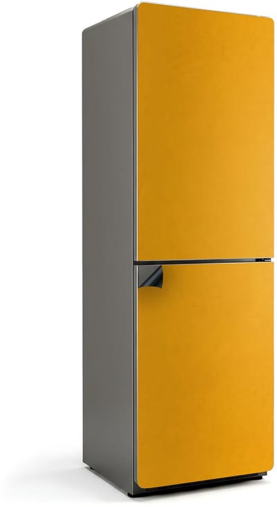 Wallfluent Magnetische Koelkastmat - Licht Oranje Koelkast Magneet Sticker - 60 cm x 190 cm - Licht Oranje Magnetische Koelkastmat - Decoratieve Koelkastfolie - Decoratieve Magneetmat Voor Koelkast - Keuken Decoratie Magneet