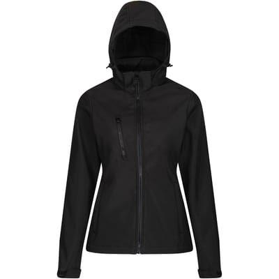 Regatta Dames/dames Venturer 3-lagige Membraan Soft Shell Jacket (Zwart)