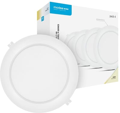 Modee LED Paneel Rond Inbouw - 18W - 1980lm - 22x2.8cm - 4000K - Neutraal Wit - 4 stuks