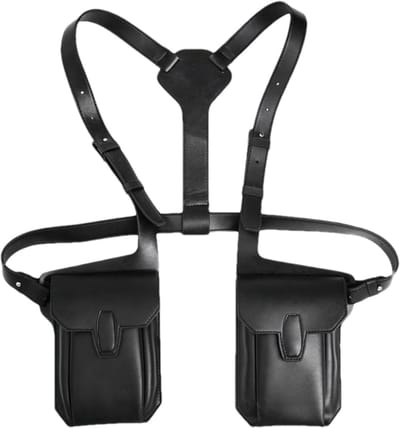 Oksel Tas - Schouder Pouch - Dagelijkse Mobiliteit - Ademend Mesh - 20 x 14 cm - Zwart