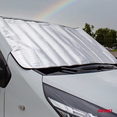 AMiO Multifunctionele Zilveren Auto Voorruit Zomer & Winter Afdekking - 150x70cm met EPE Schuim