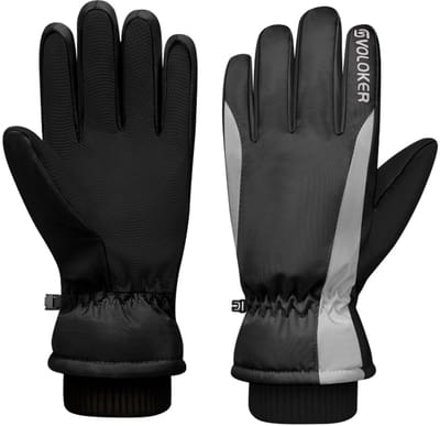 Dailygoods - Skihandschoenen voor heren, touchscreen-handschoenen, waterdicht, winddicht, warme winterhandschoenen, voor dames, skiën, autorijden, hardlopen