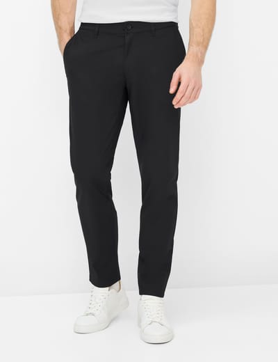 Brax Heren Chino  Style PHIL black, zwart, maat 48/32