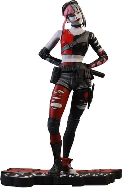 DC Direct Resin Statue Harley Quinn: Red White & Black by Simone Di Meo 17 cm