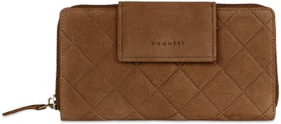 bugatti portemonnee Fabia Ladies Long Zip Wallet Cognac bruine